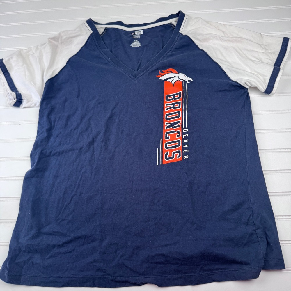 Denver Broncos Women's 2X Short Sleeve Tshirt NFL Apparel